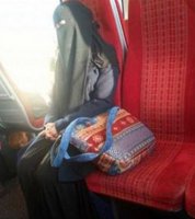 Пассажир-англичанин садится в купе рядом с мусульманкой, чтобы показать свою солидарность